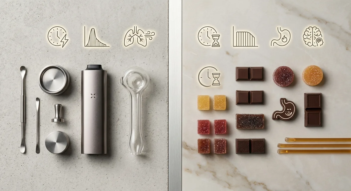 Edibles vs Smoking: Onset, Duration and Which Fits Your Situation