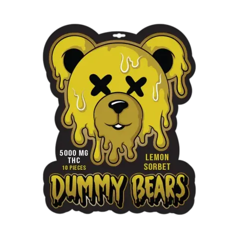 Dummy Bears 5000mg THC - Lemon Sorbet Gummies