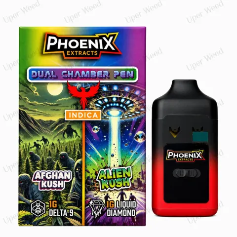Phoenix 2G Dual Chamber Vape Pen - Afghan Kush & Alien Kush (1G/Chamber)
