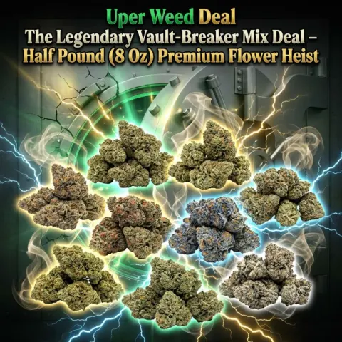 The Ultimate Vault-Breaker Bundle: $400 for a Half-Pound (8 OZ) Premium Flower Heist!