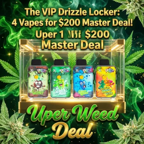 The VIP Drizzle Locker: 4 x 3g Vapes for $200 Master Deal!