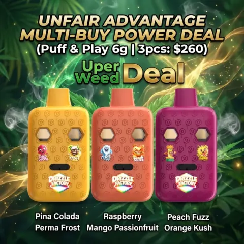 Unfair Advantage Multi-Buy Power Deal (Puff & Play 6g | 3pcs: $260)