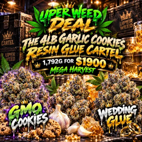 THE 4LB GARLIC COOKIES & RESIN GLUE CARTEL | 1,792g for $1900 MEGA HARVEST