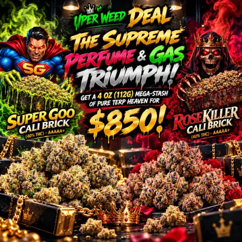 THE SUPREME PERFUME & GAS TRIUMPH! Get a 4 oz (112g) Mega-Stash of Pure Terp Heaven for $850!