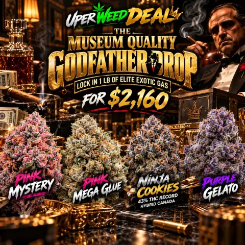 THE MUSEUM-QUALITY GODFATHER DROP: LOCK IN 1 LB OF ELITE EXOTIC GAS FOR $2,160