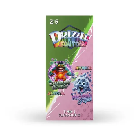 Drizzle 2g Switch Vape 3-in-1 (Energy Monster & Frozen Grapes)