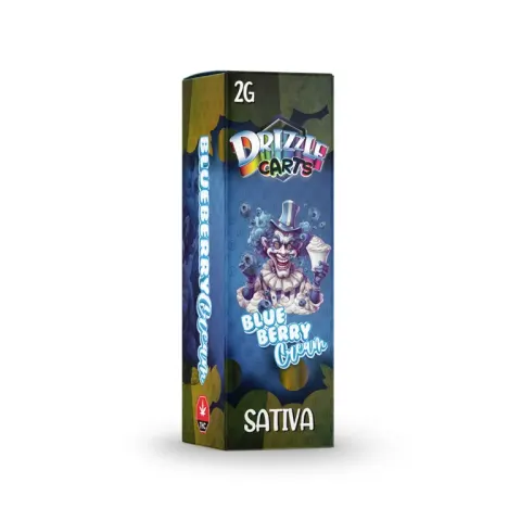 Drizzle 2g Vape Cartridges - Blue Berry Cream