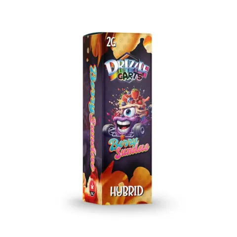 Drizzle 2g Vape Cartridges - Berry Sundae