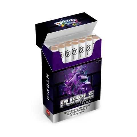 Drizzle Factory Slims Craft Pre Rolls Purple Mac