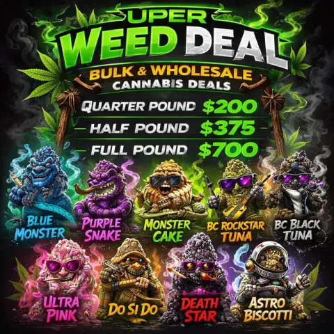 Bulk Weed Pound Deals | AAA+ Cannabis Quarter, Half & Full Pounds