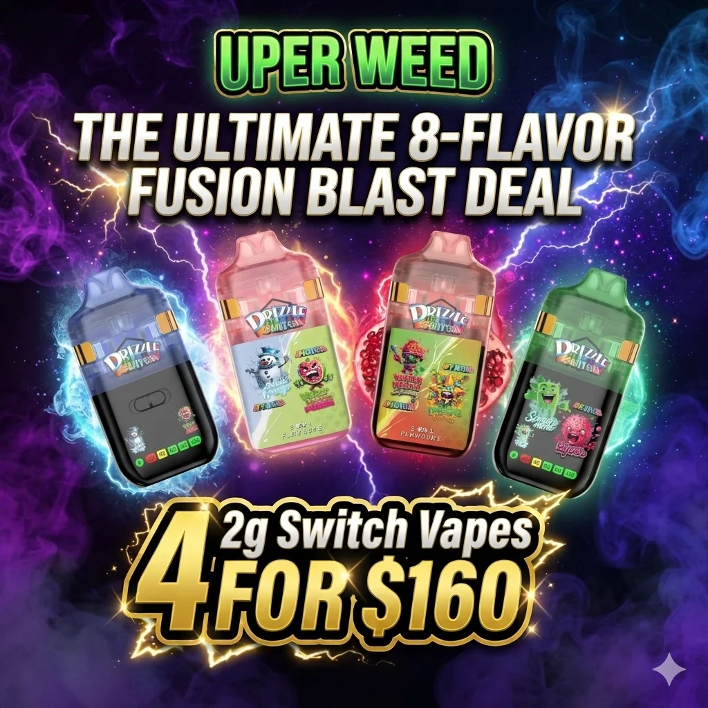 The Ultimate 8-Flavor Fusion Blast Deal – 4 2g Switch Vapes for $160