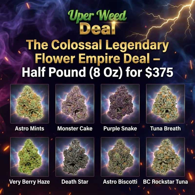 The Colossal Legendary Flower Empire Deal – Half Pound (8 Oz) for $375 product image 2