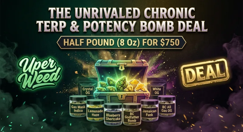 The Unrivaled Chronic Terp & Potency Bomb Deal – Half Pound ( 8Oz ) for $750 product image 2