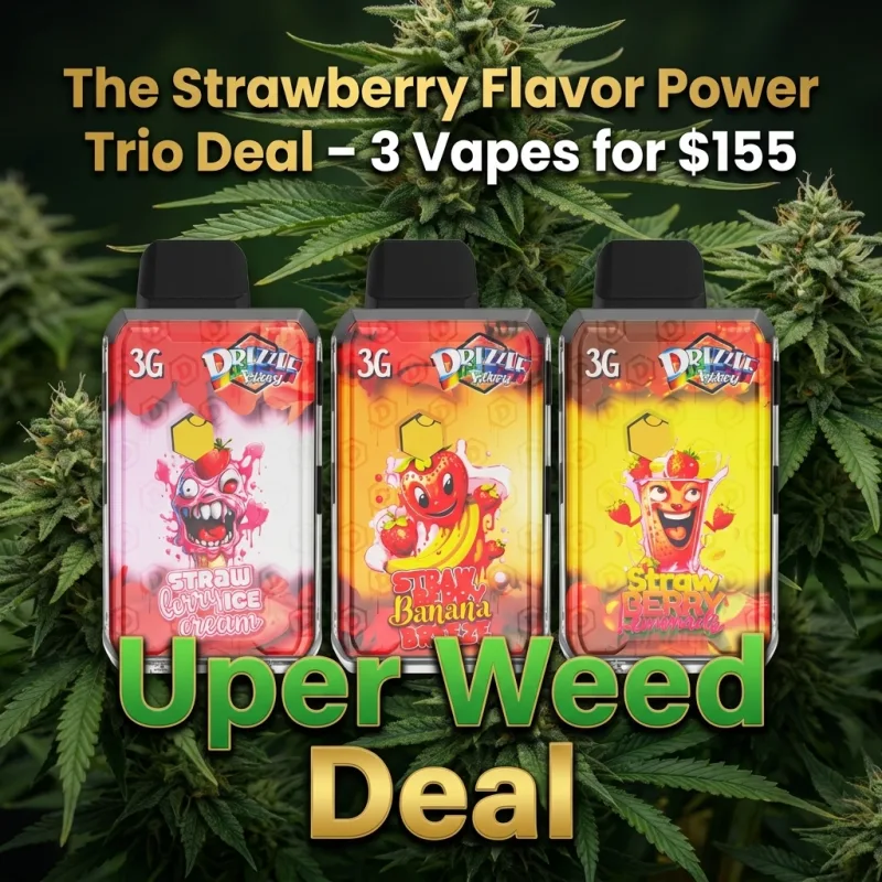 The Strawberry Flavor Power Trio Deal – 3 Vapes for $155 product image 2