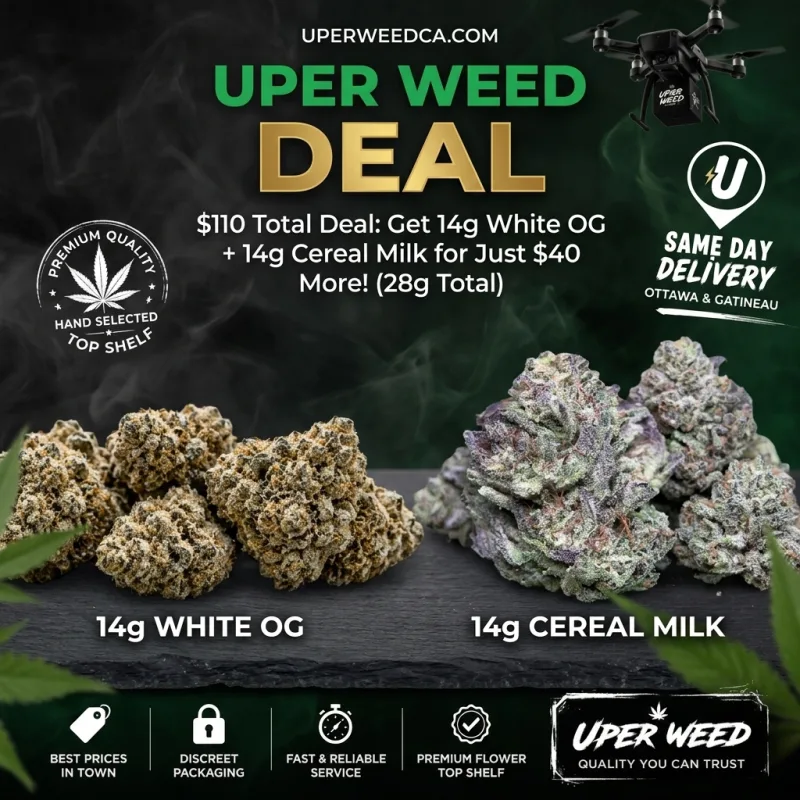 $110 Total Deal: Get 14g White OG + 14g Cereal Milk for Just $40 More! (28g Total)
