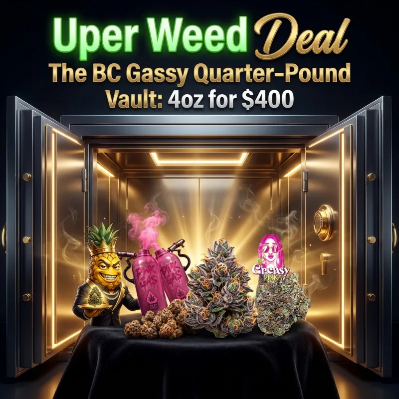 The BC Gassy Quarter-Pound Vault: 4oz for $400 product image 2