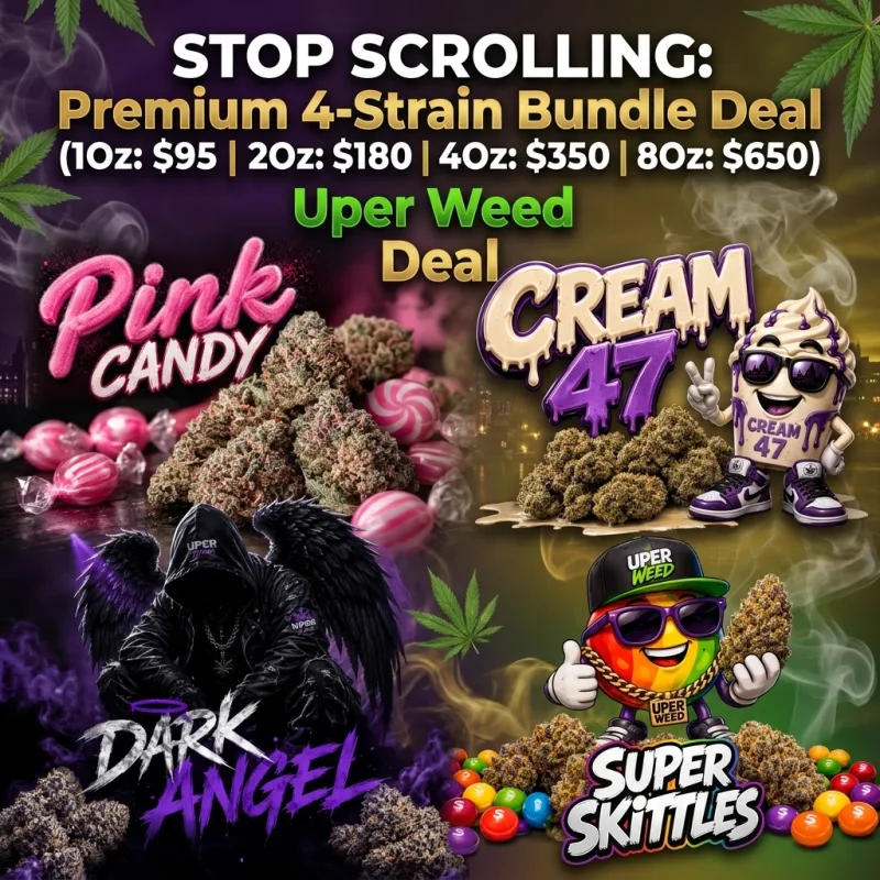 STOP SCROLLING: Premium 4-Strain Bundle Deal (1Oz: $95 | 2Oz: $180 | 4Oz: $350 | 8Oz: $650)