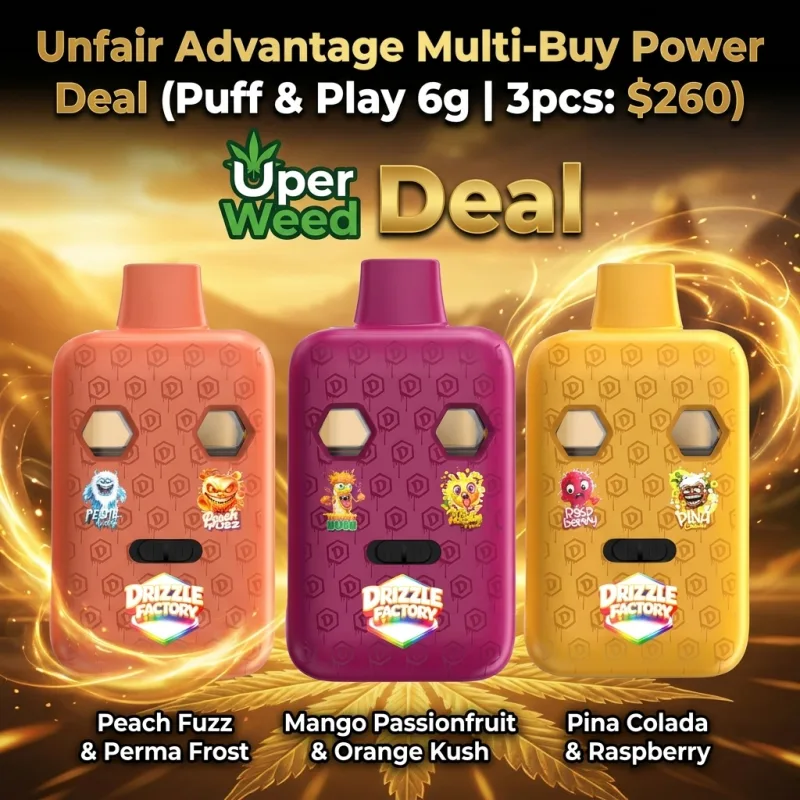 Unfair Advantage Multi-Buy Power Deal (Puff & Play 6g | 3pcs: $260) product image 2